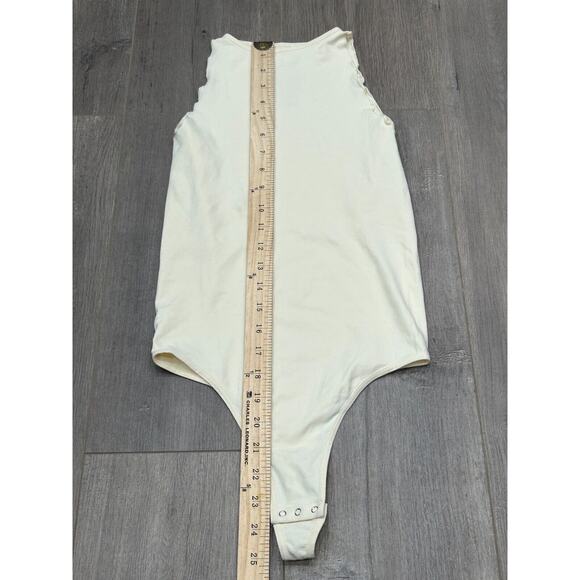 Free People Intimately Women's Sleeveless One Piece Bodysuit in Cream Size XS/S - Picture 6 of 6